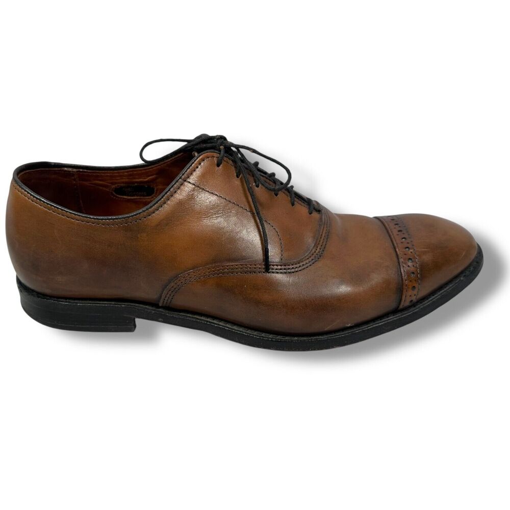 Allen Edmonds Fifth Avenue Cap-Toe Oxford Dress Shoes Mens 9.5 3E Brown Leather